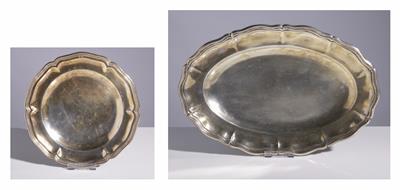 Wiener ovale und runde Platte, 2. Hälfte 19. Jahrhundert - Kunst & Antiquitäten