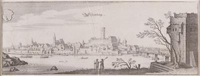 Ansicht auf Schärding, Matthäus Merian, um 1649 - Dipinti