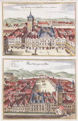 Ansicht von Linz, Matthäus Merian, um 1649 - Obrazy