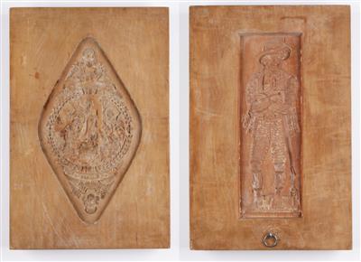 Lebzeltmodel für Lebkuchen, Marzipan oder Wachs, Alpenländisch, 19. Jahrhundert - Arte e antiquariato