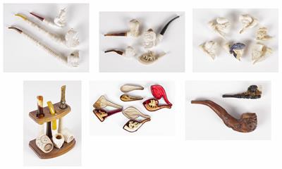 Sammlung von 20 Meerschaumpfeifen, 19./20. Jahrhundert - Arte e antiquariato