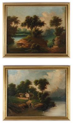 Maler des 19. Jahrhunderts, Paar Bilder - Dipinti