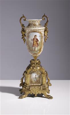 Neoklassizistische Vase mit Metallmontierung, um 1900/20 - Arte e antiquariato