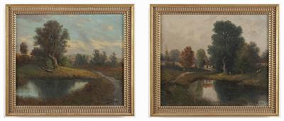 Maler des 19. Jahrhunderts, Paar Bilder: - Paintings