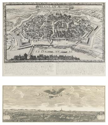 Ansicht von Wien, Jollain nach Georg Hoefnagel (Antwerpen 1542-1600 Wien), Paris um 1660 - Obrazy