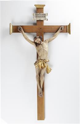 Barockes Kruzifix, Alpenländisch 18. Jahrhundert - Arte e antiquariato