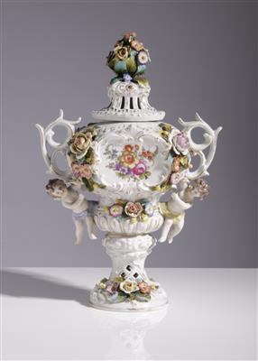 Brule Parfum Deckelvase, Ende 19. Jahrhundert - Kunst & Antiquitäten