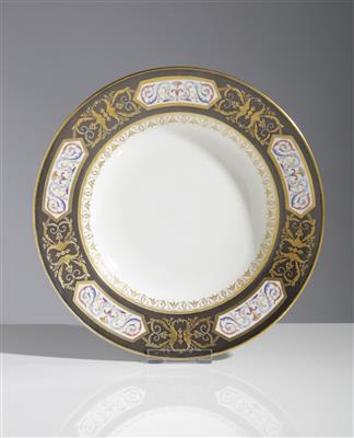 Klassizistischer Teller, Kaiserliche Porzellanmanufaktur Wien, um 1796 - Antiquitäten, Möbel & Teppiche