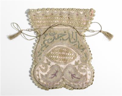 Orientalische Beuteltasche, 1. Drittel 20. Jahrhundert - Antiquitäten, Möbel & Teppiche