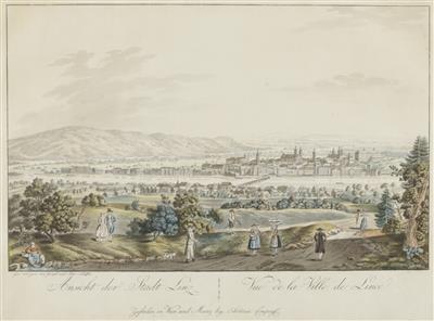 Ansicht von Linz, 19. Jahrhundert - Dipinti