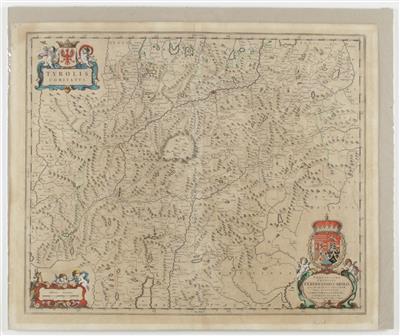 Konvolut von 10 Landkarten und Veduten, 18. und 19. Jahrhundert - Dipinti