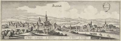 Ansicht von Freistadt in Oberösterreich, 17. Jahrhundert - Bilder
