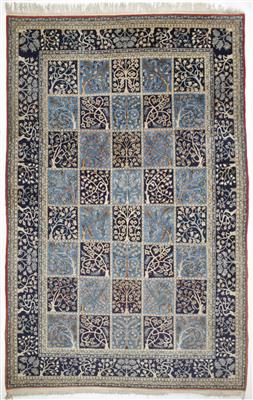Ghom "Garten-Teppich", ca. 283 x 185 cm, Zentralpersien (Iran), Mitte 20. Jahrhundert - Kunst & Antiquitäten