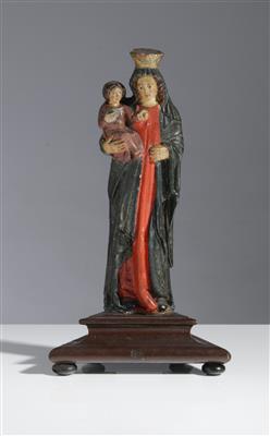 Madonna mit Christuskind, Alpenländisch, 19. Jahrhundert - Kunst & Antiquitäten