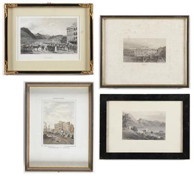 Vier Ansichten von Gmunden, 19. Jahrhundert - Bilder
