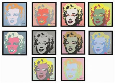 Nach Andy Warhol *, 10 Bilder: - Paintings