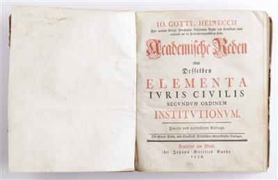 Buch: Akademische Reden über Civil Recht, Frankfurt a. Main, 1758 - Kunst, Antiquitäten & Weihnachtskrippen