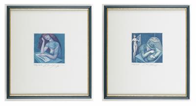 Ernst Fuchs *, 2 Bilder: - Obrazy