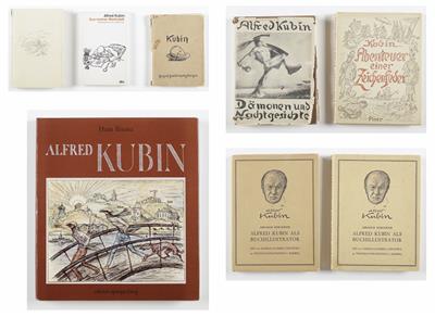 Acht Bücher von oder über Alfred Kubin (1877-1959): - Bilder