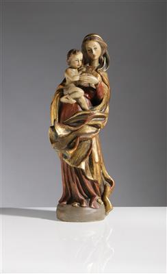 Hl. Madonna mit Christuskind, Johann Bergmeister, 20. Jahrhundert - Antiques and furniture