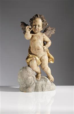 Engel auf Wolkenbank im Barockstil, 20. Jahrhundert - Arte e antiquariato