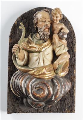 Hl. Christophorus das Jesuskind tragend, 20. Jahrhundert - Arte e antiquariato