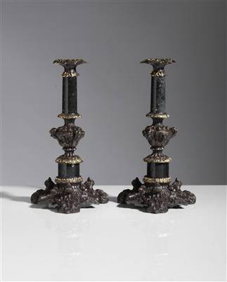 Paar Kerzenleuchter im Barockstil, 20. Jahrhundert - Arte e antiquariato