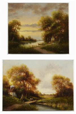 Maler des 20. Jahrhunderts, 2 Bilder: - Paintings