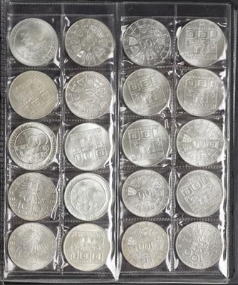 Konvolut Silbermünzen in Schilling, 1976-1981 - Arte e antiquariato