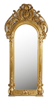 Neobarocker Aufsatz Spiegelrahmen, 2. Hälfte 19. Jahrhundert - Möbel & Antiquitäten