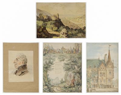 Maler des 19. Jahrhunderts, 4 Bilder: - Obrazy