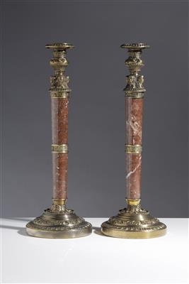 Paar dekorative Kerzenleuchter in klassizistischer Art, 20. Jahrhundert - Antiquitäten, Möbel & Teppiche