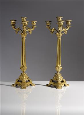 Paar Girandolen, Mitte 19. Jahrhundert - Antiquitäten, Möbel & Teppiche
