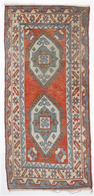 Türkischer Knüpfteppich, ca. 222 x 103 cm, 2. Hälfte 20. Jahrhundert - Antiquitäten, Möbel & Teppiche