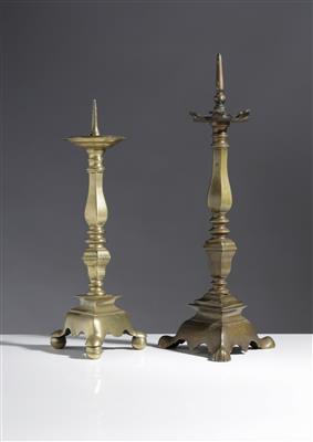 Zwei Kerzenleuchter, 18. Jahrhundert - Arte e antiquariato
