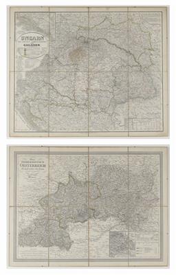 Zwei Landkarten: "Das Erzherzogthum Oesterreich", - Antiquitäten, Möbel & Teppiche