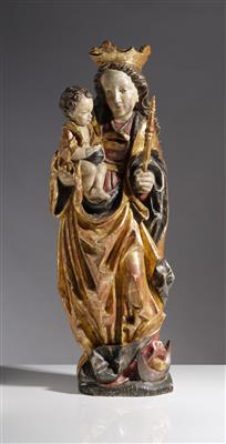 Madonna mit Christuskind im gotischen Stil, Südtirol, 20. Jahrhundert - Antiques and art