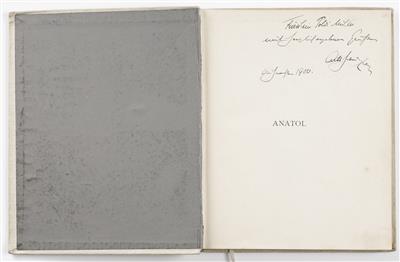 Arthur Schnitzler: Anatol, handsigniertes Exemplar, 1901 - Umění a starožitnosti