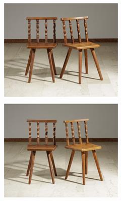 Vier bäuerliche Sessel - Arte e antiquariato