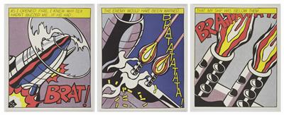 Nach Roy Lichtenstein, 3 Bilder - Paintings