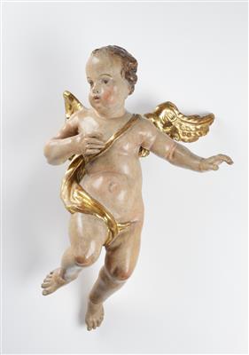 Barocker fliegender Engel, Österreich/Süddeutschland, 18. Jahrhundert - Antiques and art