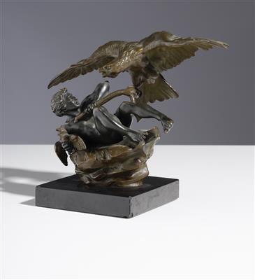 Jüngling mit Adler - Raub des Ganymed, 1. Hälfte 20. Jahrhundert - Antiques and art