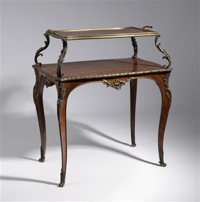 Serviertisch, sog. Table à thé im Louis-Quinze-Stil, um 1900 - Kunst & Antiquitäten
