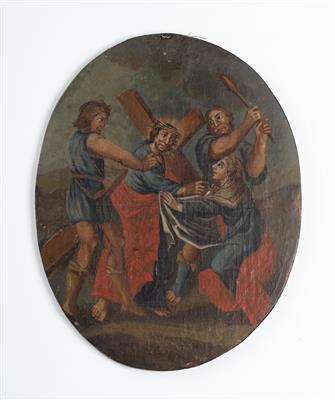 Ölbergstation "Hl. Veronika reicht Christus das Schweißtuch", um 1800 - Arte e antiquariato