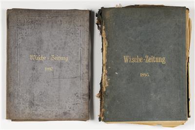 Wäsche-Zeitung, Wien 1895  &  1897 - Arte e antiquariato