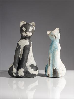 Zwei Katzen, Gerda Neruda - Kunst & Antiquitäten