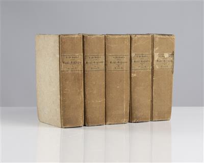 5 Bücher: Neues Real-Schullexicon, Wien und Prag, 1805 - Umění a starožitnosti