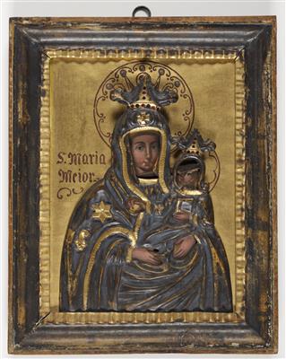 Andachtsbild "Santa Maria Maior", Alpenländisch, Anfang 19. Jahrhundert - Antiques and art