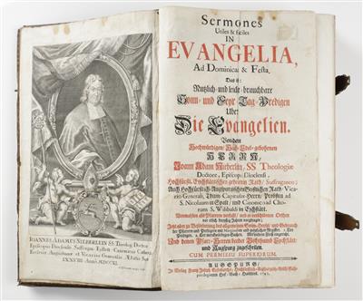 Buch: Sermones Utiles  &  faciles in Evangelia, Augsburg, 1741 - Antiques and art
