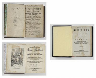 Drei Kochbücher, 19. Jahrhundert - Antiques and art